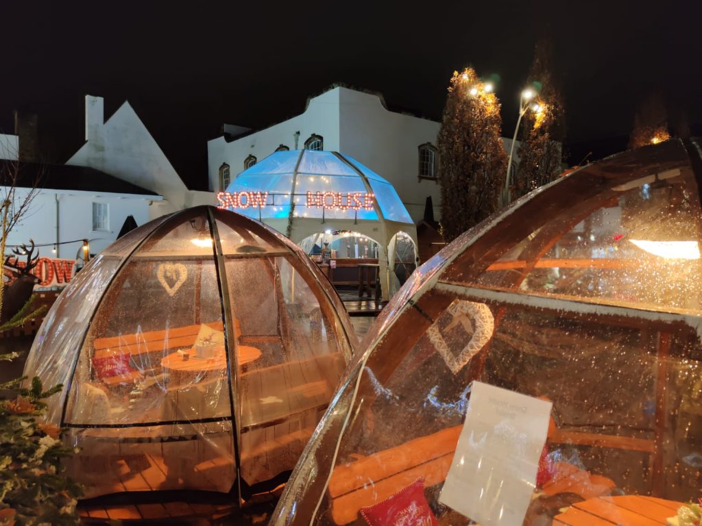 Bristol Christmas Market Christmas Igloo Jäger Barn Bar Shop